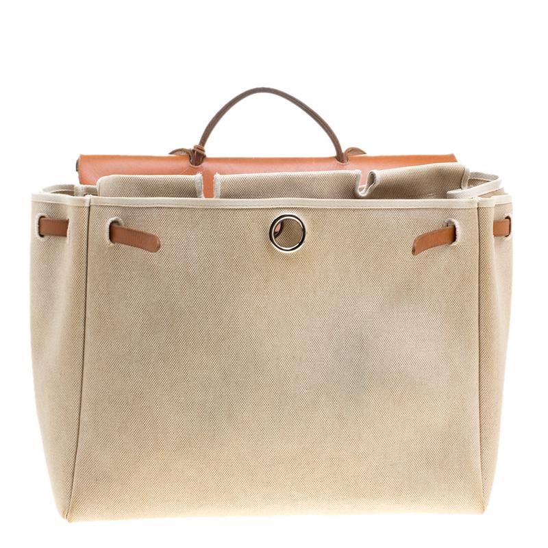 The Hermes Herbag is often referred to as the two-in-one bag because you essentially get two handbags in one. In this case, you get a large bag that can easily convert to an even larger tote, if desired. Like other Hermes bags, the Herbag tote