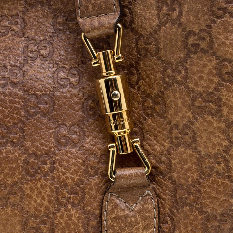 Gucci Tan Guccissima Leather Medium New Jackie Shoulder Bag 2