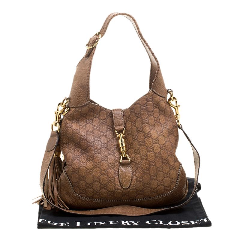 Gucci Tan Guccissima Leather Medium New Jackie Shoulder Bag 6