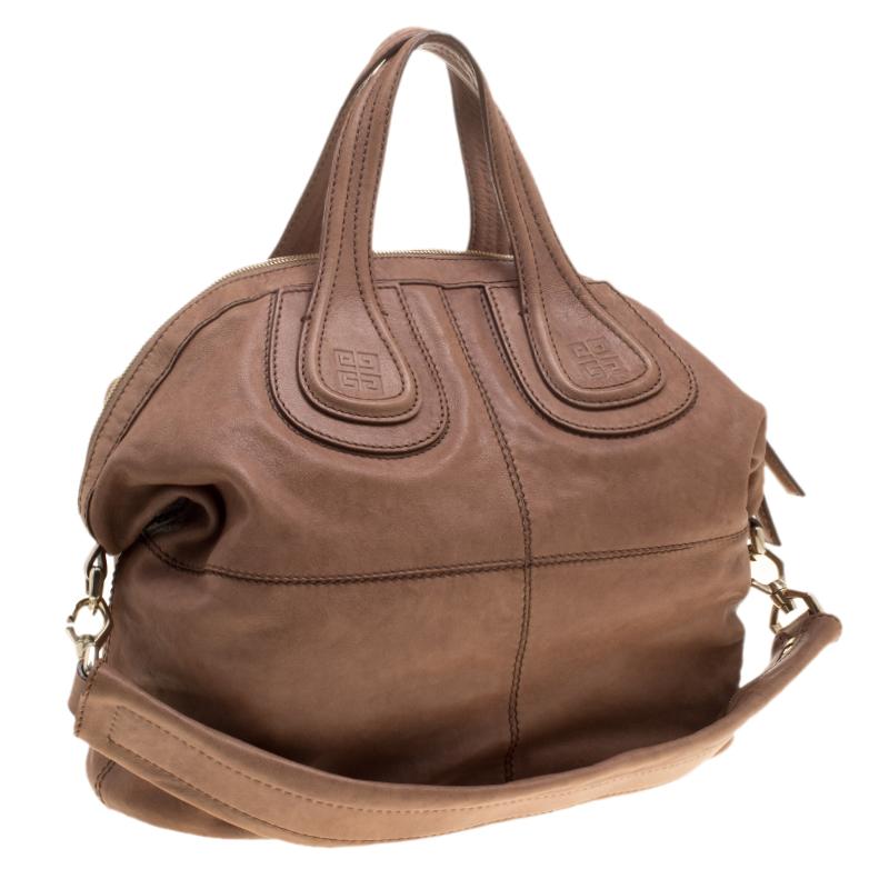 Women's Givenchy Light Brown Leather Medium Nightingale Tote