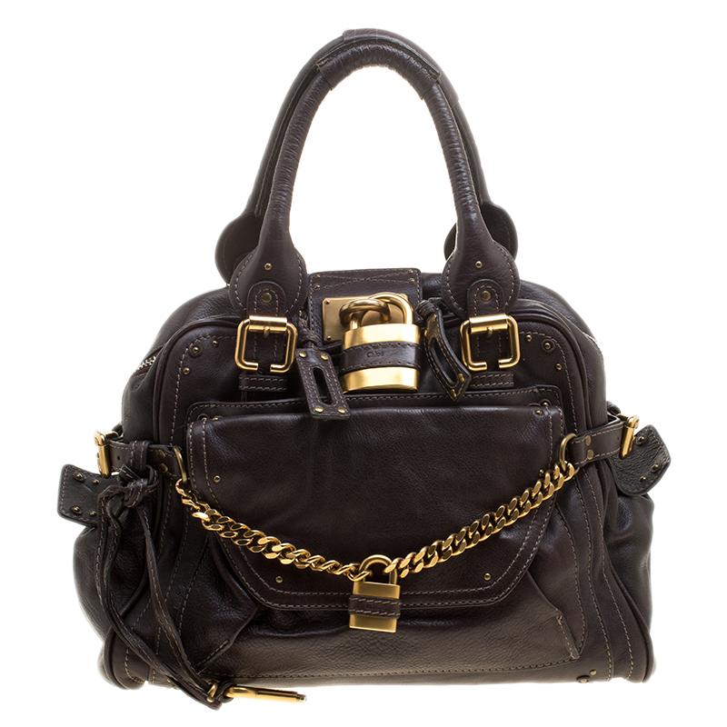 Chloe Brown Leather Paddington Satchel