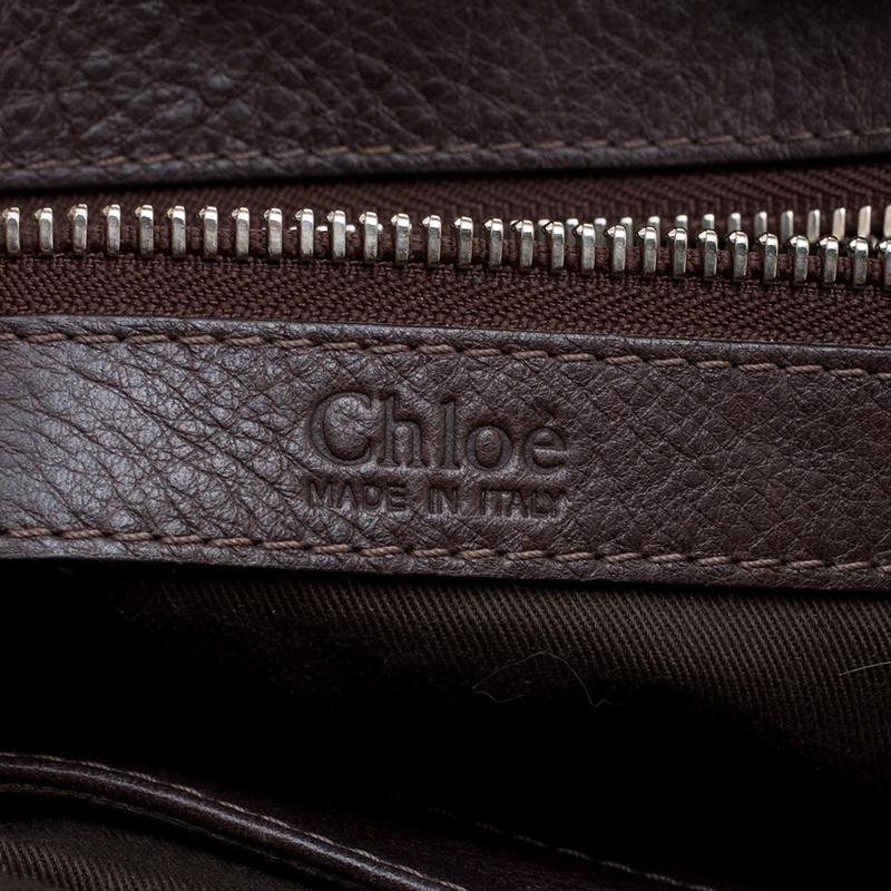 Chloe Brown Leather Paddington Satchel 3