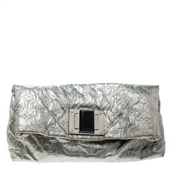 Louis Vuitton Silver Monogram Fabric Limited Edition Altair Clutch