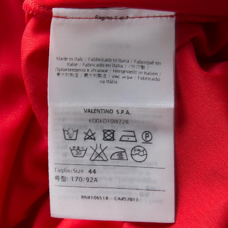 Women's M Missoni Red Knit Ruffled Neck Sleeveless Maxi Dress M 