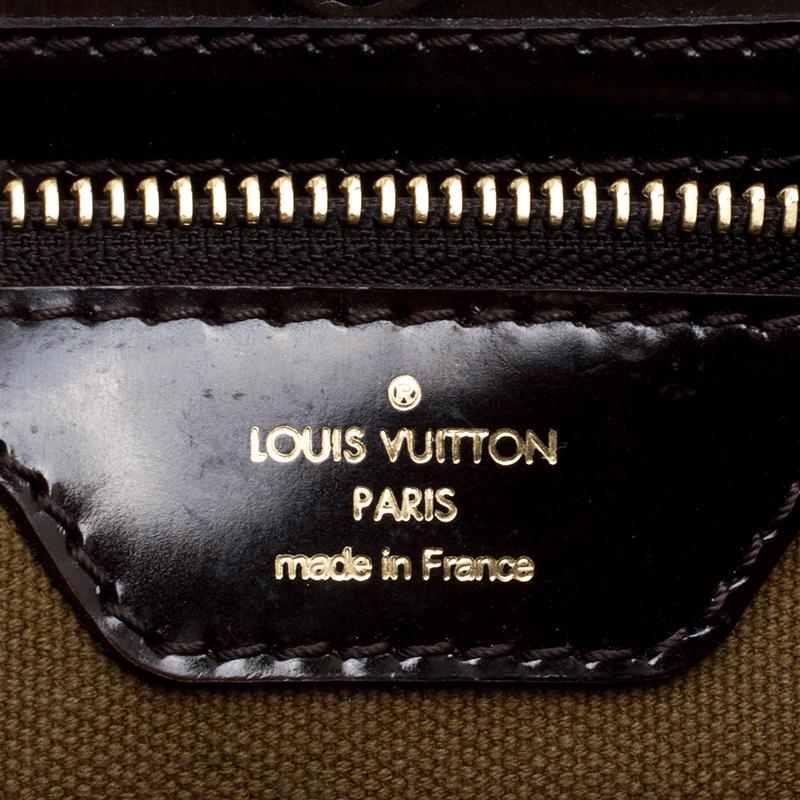 Women's Louis Vuitton Bronze/Dark Brown Monogram Embossed Leather Limited Edition Sergen