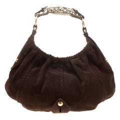 Saint Laurent Brown Suede Vincennes Mombasa Hobo