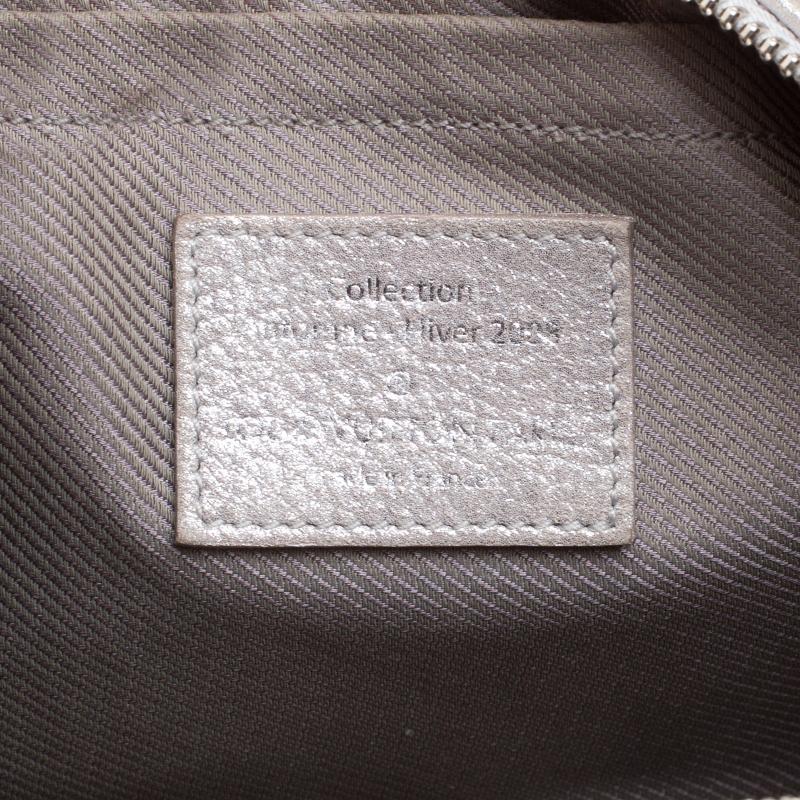 Louis Vuitton Silver Monogram Limited Edition Shimmer Comete Bag 1