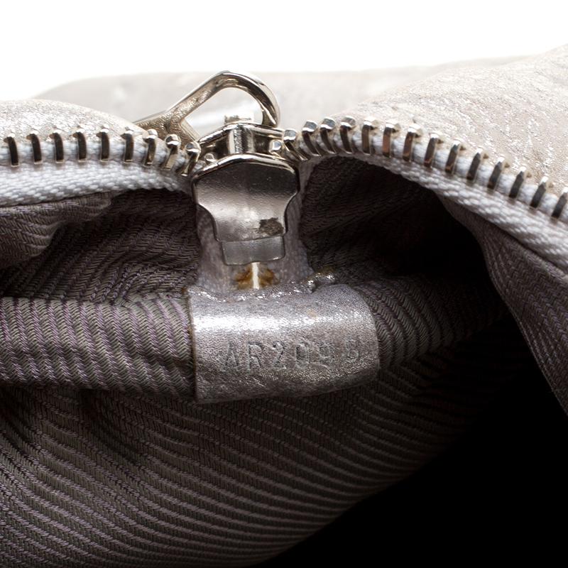 Louis Vuitton Silver Monogram Limited Edition Shimmer Comete Bag 3