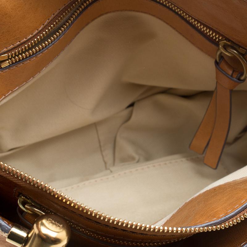 Women's Chloe Cognac Leather Small Heloise Bag