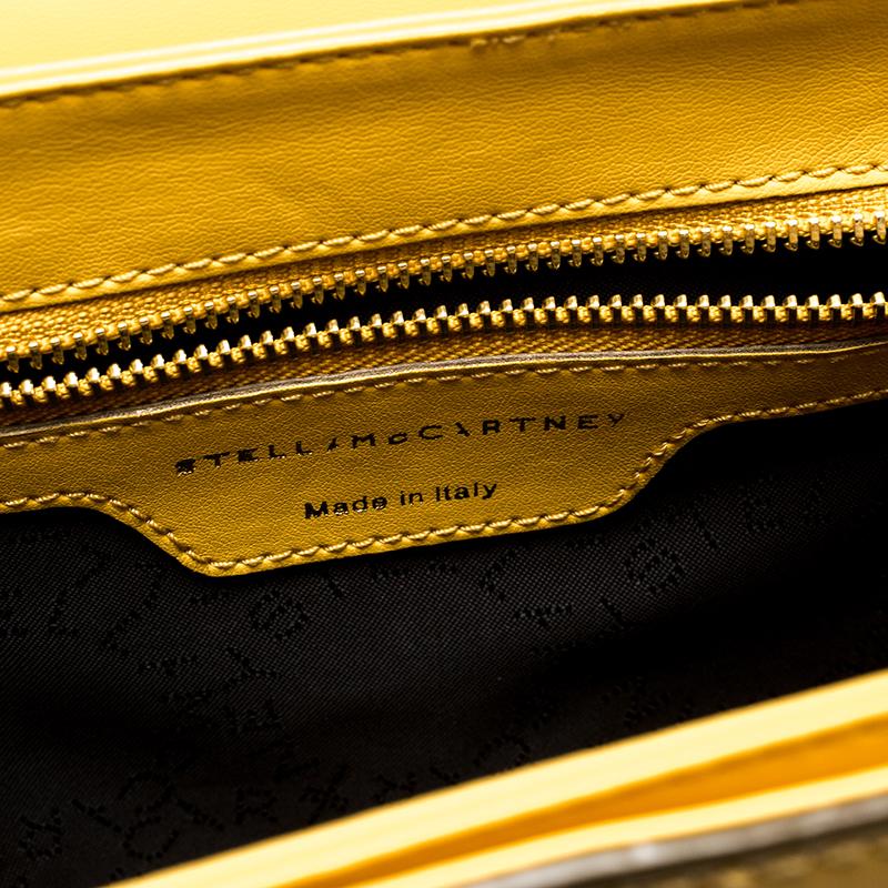 Stella McCartney Yellow Faux Leather Shoulder Bag 2