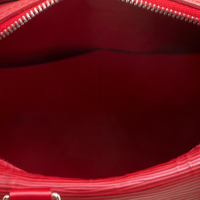 Louis Vuitton Rouge Epi Leather Speedy 25 1