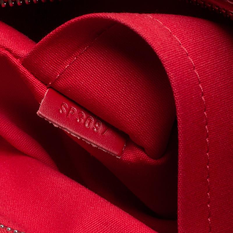 Louis Vuitton Rouge Epi Leather Speedy 25 3