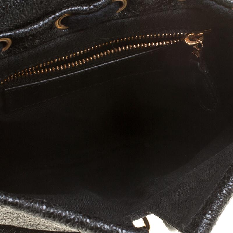 Balenciaga Black Textured Leather Mini Sac Bag 2