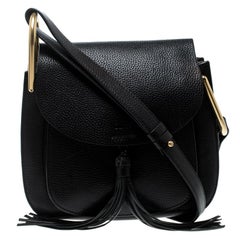 Chloe Black Leather Medium Hudson Shoulder Bag