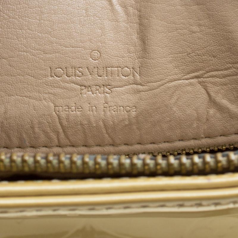 Louis Vuitton Beige Monogram Vernis Houston Bag 4