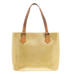 Louis Vuitton Beige Monogram Vernis Houston Bag