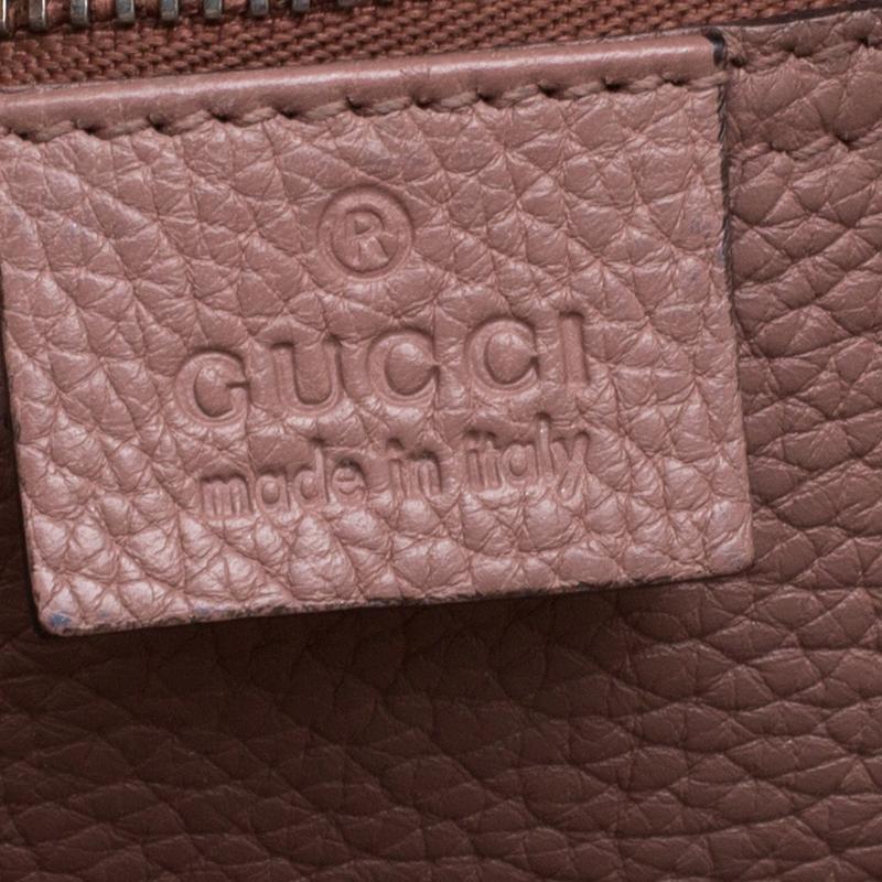Women's Gucci Dusty Pink Leather Jackie Tote