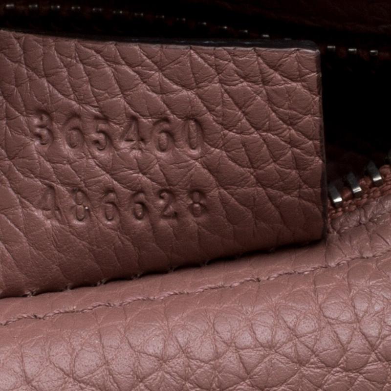 Gucci Dusty Pink Leather Jackie Tote 4