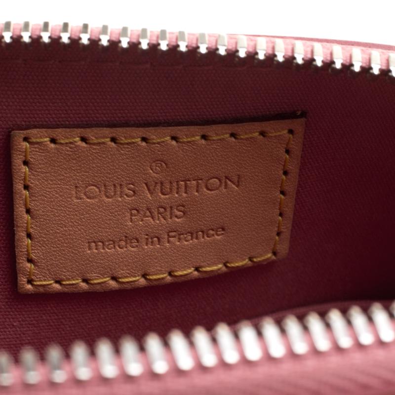 Louis Vuitton Rose Litchi Monogram Vernis Alma BB Bag 1