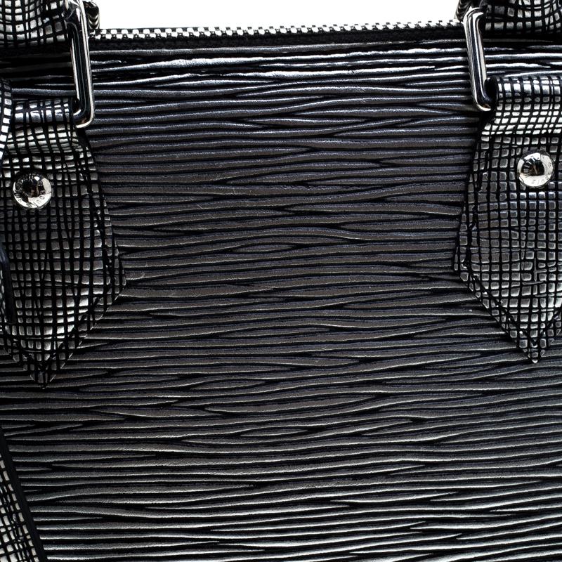 Louis Vuitton Metallic Silver Epi Leather Alma BB Bag 2