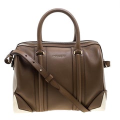 Givenchy Brown Leather Medium Lucrezia Duffle Bag