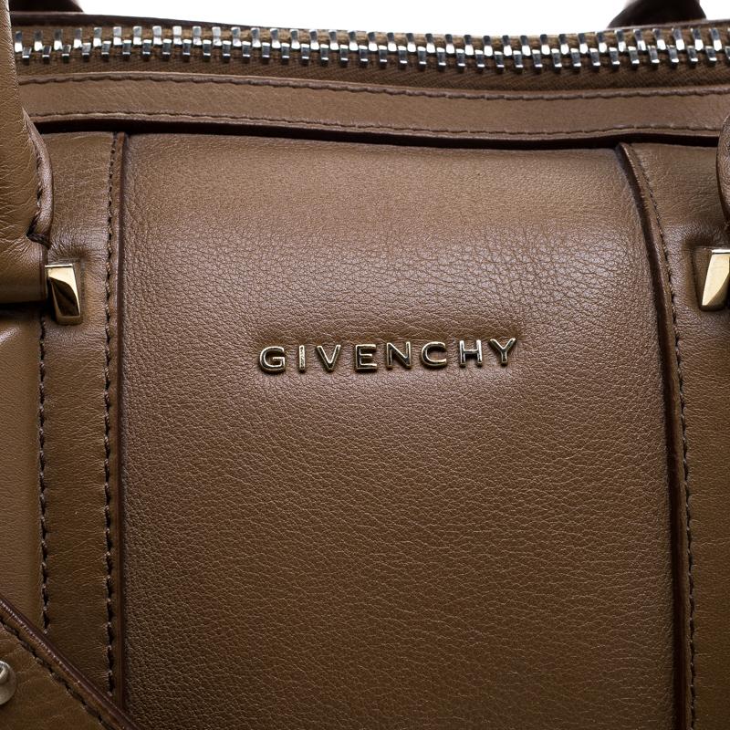 Givenchy Brown Leather Medium Lucrezia Duffle Bag 5
