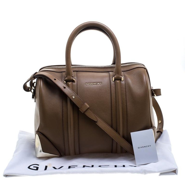 Givenchy Brown Leather Medium Lucrezia Duffle Bag at 1stDibs givenchy