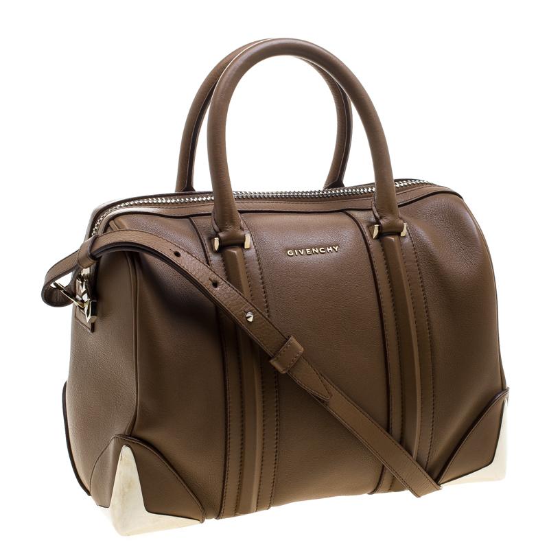 Givenchy Brown Leather Medium Lucrezia Duffle Bag 4