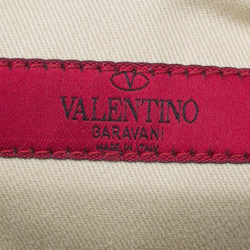 Valentino Black Leopard Print Raffia Patent Leather Aphrodite Bow Top Handle Bag 8