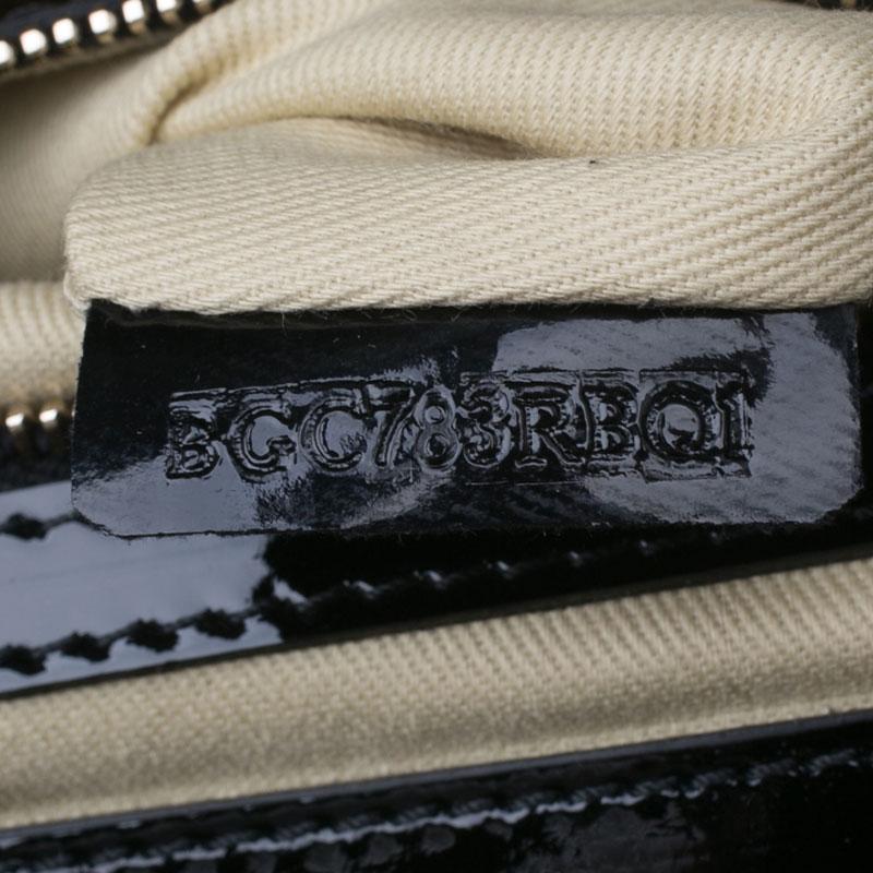 Valentino Black Leopard Print Raffia Patent Leather Aphrodite Bow Top Handle Bag 14