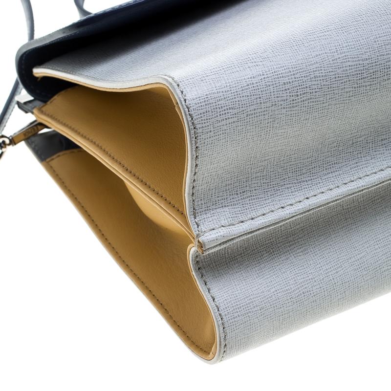 Fendi Multicolor Textured Leather Small Demi Jour Shoulder Bag 3