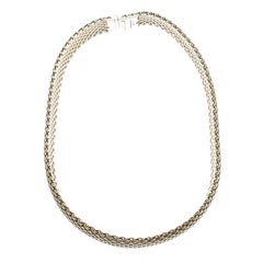 Tiffany & Co. Collier ras du cou en argent et en maille Somerset