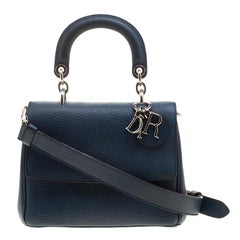 Dior Blue Leather Mini Be Dior Shoulder Bag