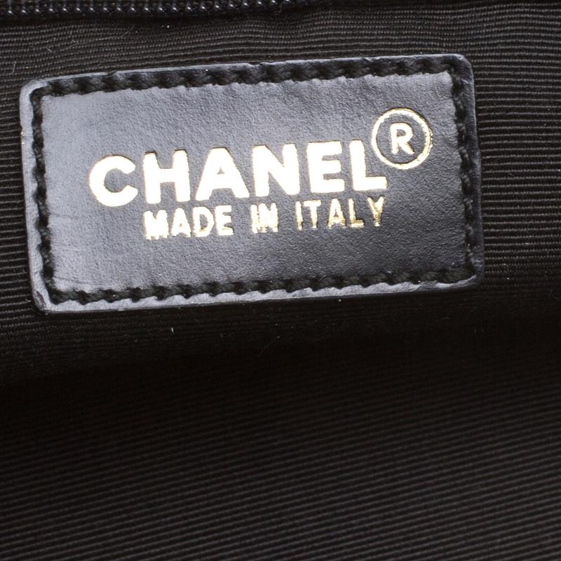 Chanel Black Fabric Coco Chain Pouch 5