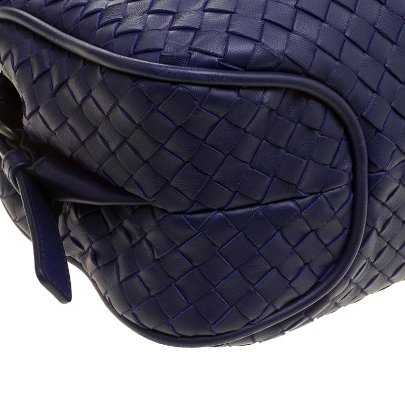 Bottega Veneta Purple Intrecciato Leather Medium Flap Shoulder Bag 4