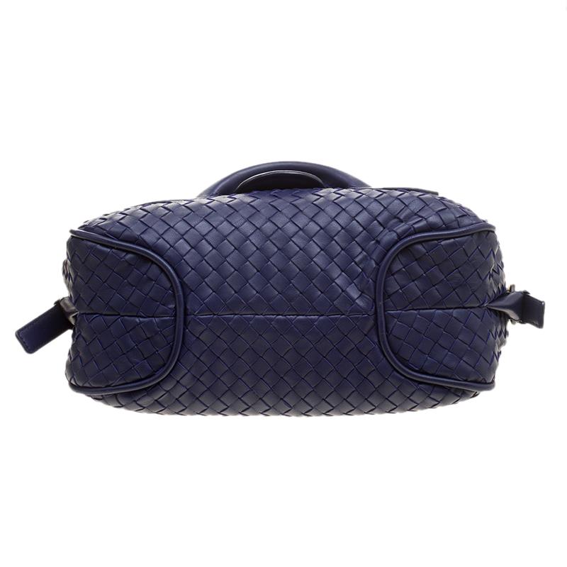 Bottega Veneta Purple Intrecciato Leather Medium Flap Shoulder Bag 5