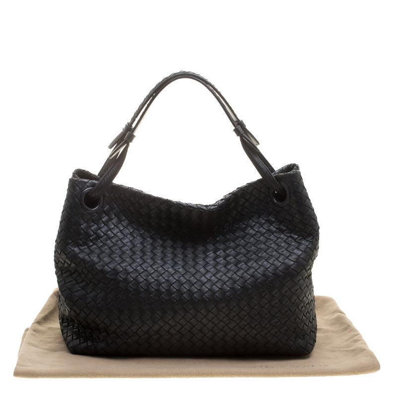 Bottega Veneta Black Intrecciato Leather Tote 2