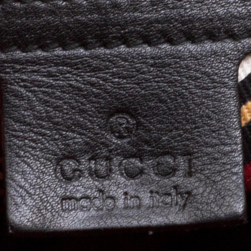 Gucci Black Leather Britt Messenger Bag 3