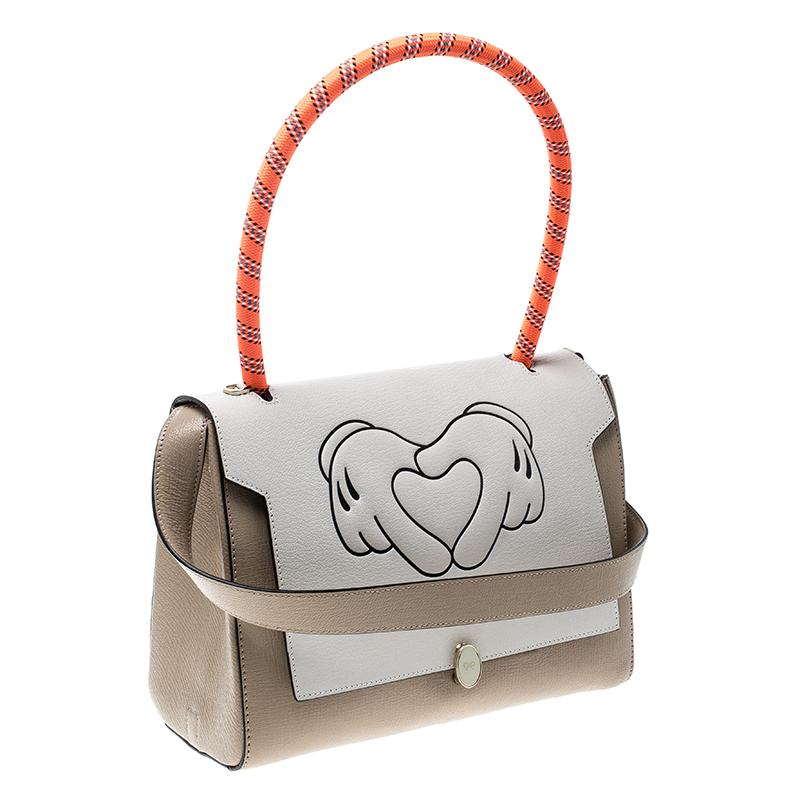 Anya Hindmarch Beige/ Off White Leather Small Bathurst Satchel 1