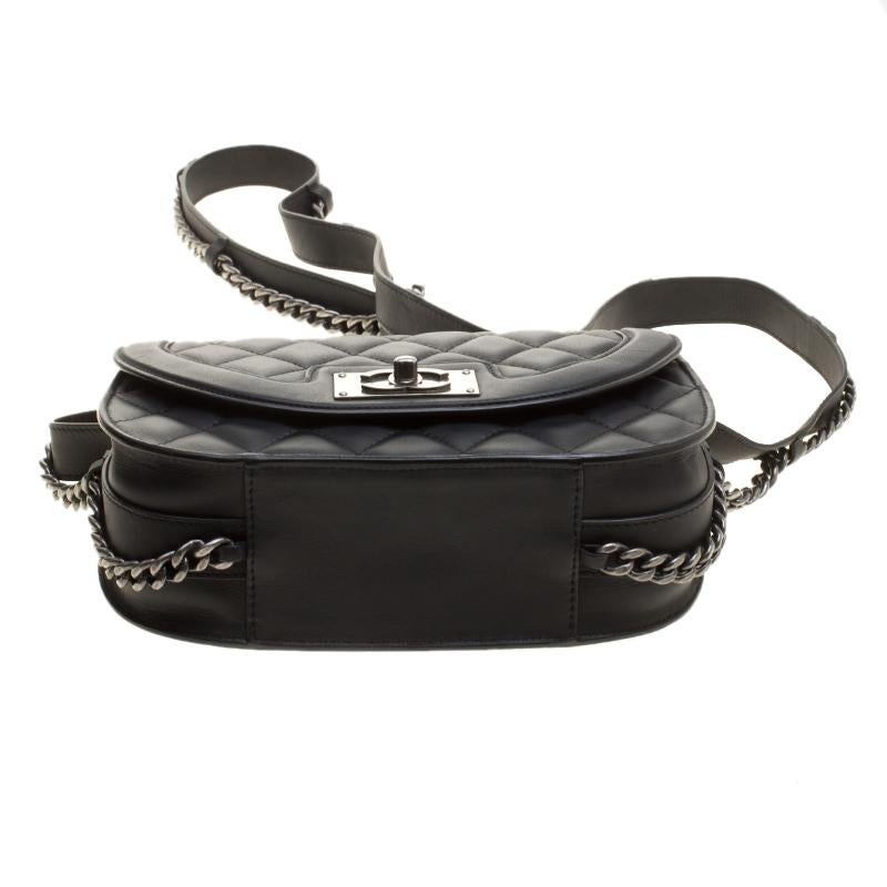 Chanel Black Quilted Leather Shoulder Bag 2