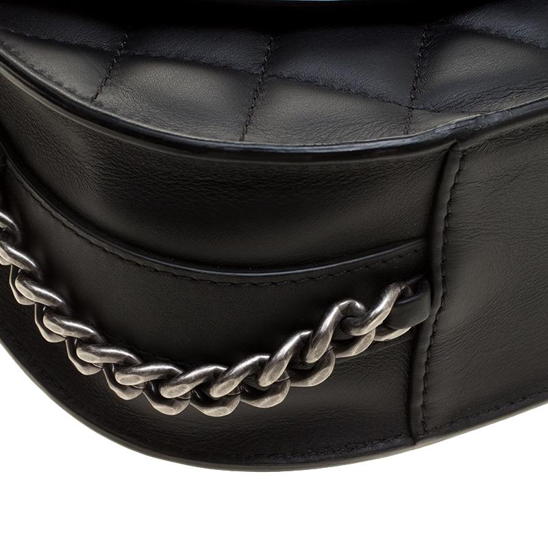 Chanel Black Quilted Leather Shoulder Bag 4