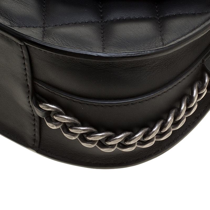 Chanel Black Quilted Leather Shoulder Bag 3