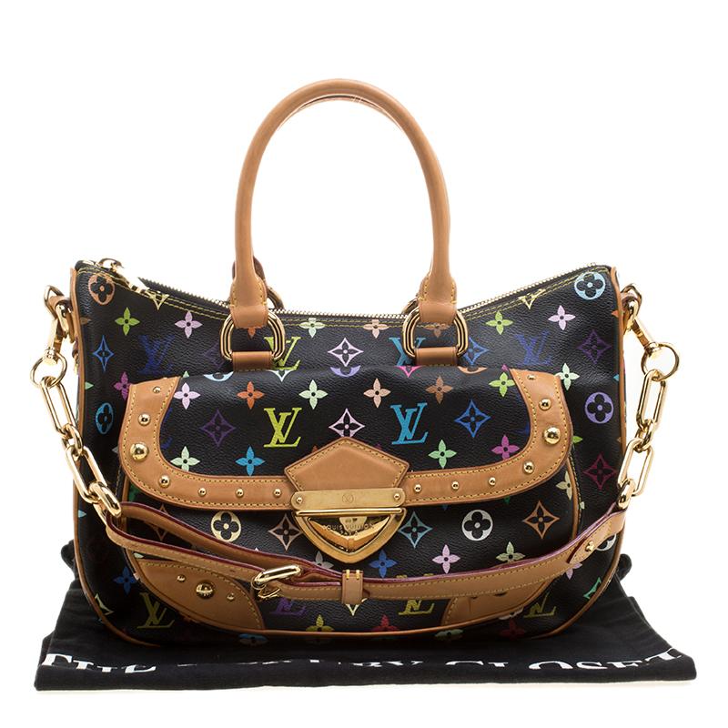 Louis Vuitton Black Multicolor Monogram Canvas Rita Bag 5