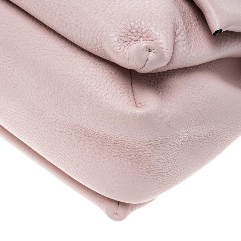 Valentino Blush Pink Leather Chain De Jour Shoulder Bag In Good Condition In Dubai, Al Qouz 2