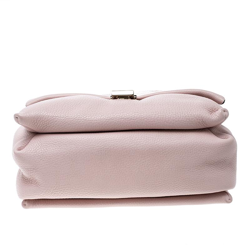 Women's Valentino Blush Pink Leather Chain De Jour Shoulder Bag