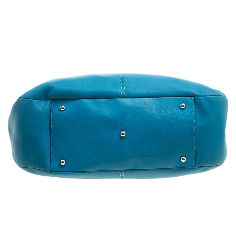 Women's Tod's Blue Leather Shoulder Bag