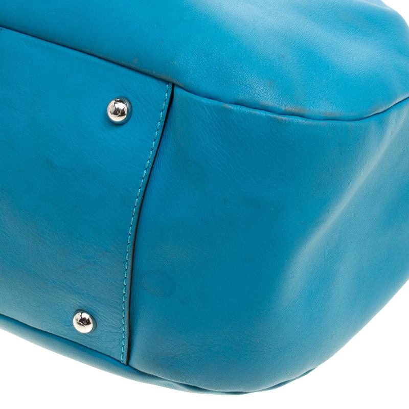 Tod's Blue Leather Shoulder Bag 4