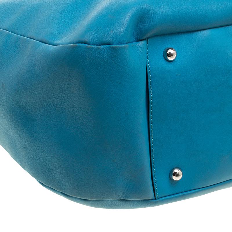 Tod's Blue Leather Shoulder Bag 3
