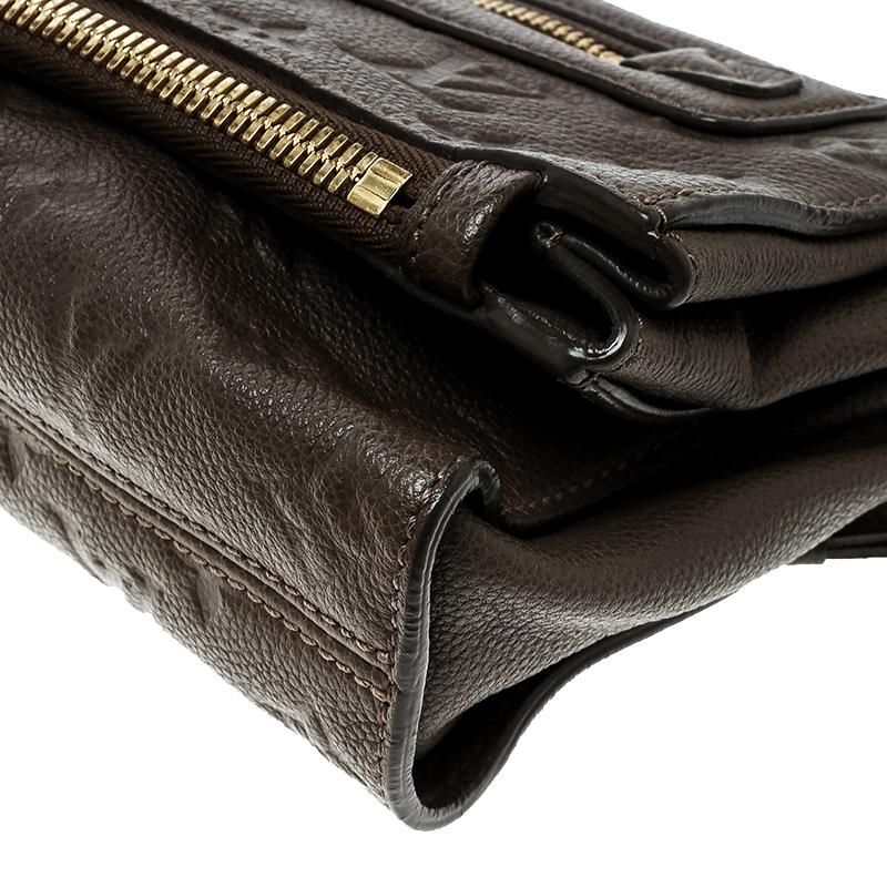 Louis Vuitton Ombre Monogram Empreinte Leather Petillante Clutch In Excellent Condition In Dubai, Al Qouz 2