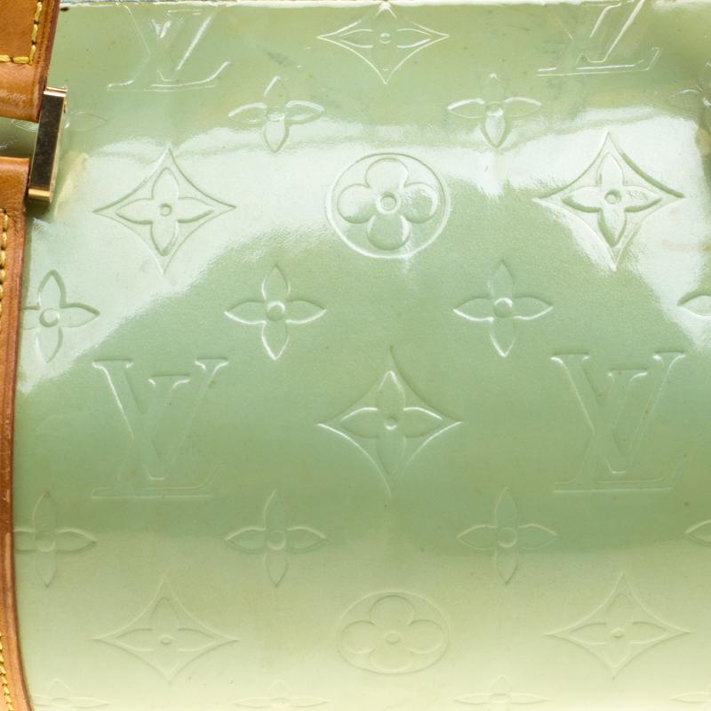 Louis Vuitton Mint Green Monogram Vernis Bedford Bag 5